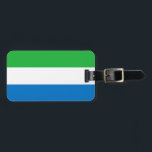 Vlag van Sierra Leone Bagagelabel<br><div class="desc">Vlag van Sierra Leone</div>