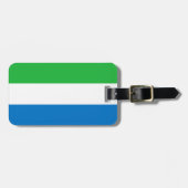 Vlag van Sierra Leone Bagagelabel (Voorkant horizontaal)