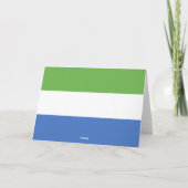 Vlag van Sierra Leone Bedankkaart (Achterkant)