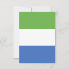 Vlag van Sierra Leone Bedankkaart