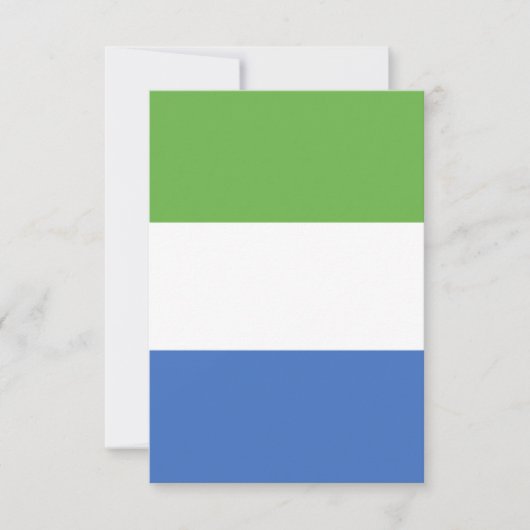 Vlag van Sierra Leone Bedankkaart (Voorkant)