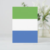 Vlag van Sierra Leone Bedankkaart (Staand voorkant)