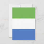 Vlag van Sierra Leone Bedankkaart (Achterkant)