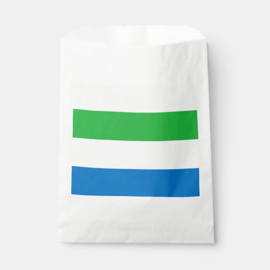 Vlag van Sierra Leone Bedankzakje (Voorkant)