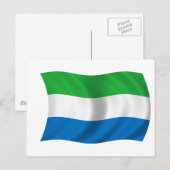 Vlag van Sierra Leone Briefkaart (Voorkant / Achterkant)