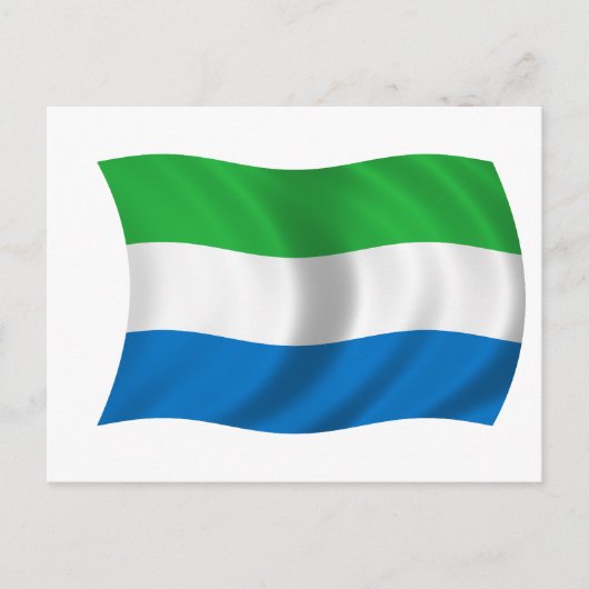 Vlag van Sierra Leone Briefkaart (Voorkant)