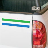Vlag van Sierra Leone Bumpersticker (Op Truck)