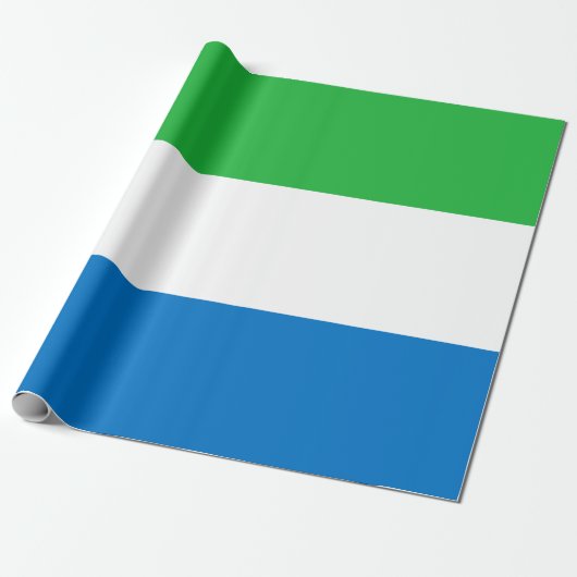 Vlag van Sierra Leone Cadeaupapier (Uitgerold)