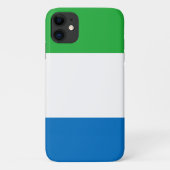 Vlag van Sierra Leone Case-Mate iPhone Case (Achterkant)
