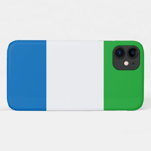 Vlag van Sierra Leone Case-Mate iPhone Case (Achterkant (horizontaal))