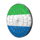 Vlag van Sierra Leone Dartbord (Voorkant Rechts)
