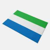 Vlag van Sierra Leone Deurmat (Schuin)