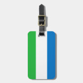 Vlag van Sierra Leone Easy ID Personal Bagagelabel (Voorkant verticaal)