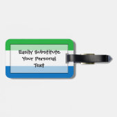 Vlag van Sierra Leone Easy ID Personal Bagagelabel (Achterkant horizontaal)