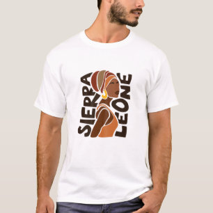 Vlag van Sierra Leone Etnische Afrikaanse erfgoed T-shirt