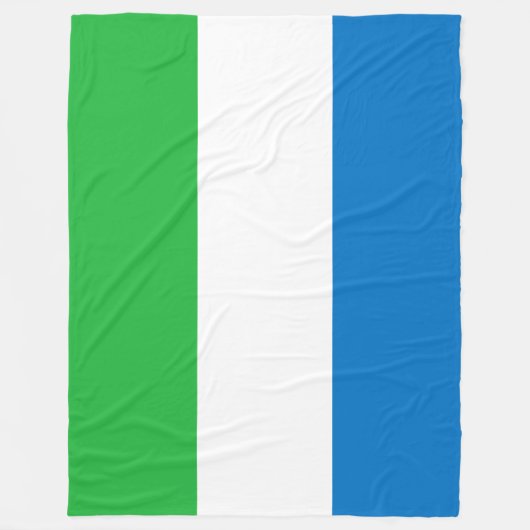 Vlag van Sierra Leone Fleece Deken (Voorkant)