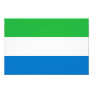 Vlag van Sierra Leone Foto Afdruk