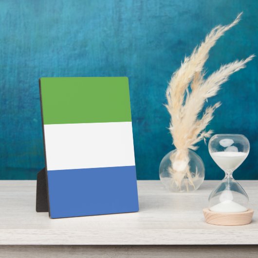 Vlag van Sierra Leone Fotoplaat (Zijkant)