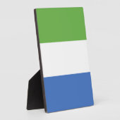 Vlag van Sierra Leone Fotoplaat (Zijkant)