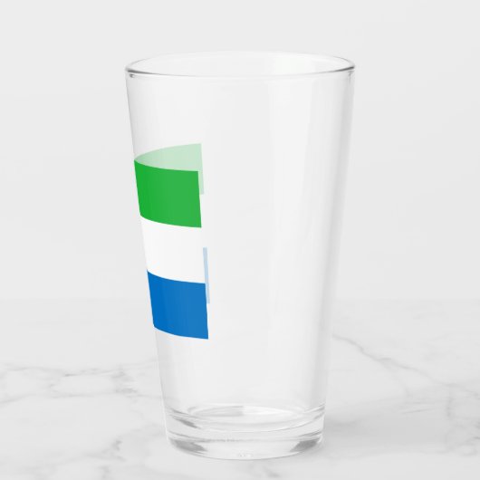 Vlag van Sierra Leone Glas (Links)