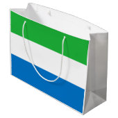 Vlag van Sierra Leone Groot Cadeauzakje (Achterkant Gekanteld)