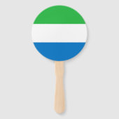 Vlag van Sierra Leone Handwaaier (Achterkant)