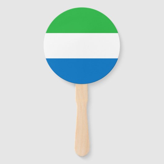 Vlag van Sierra Leone Handwaaier (Voorkant)