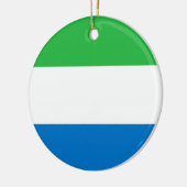 Vlag van Sierra Leone Keramisch Ornament (Links)
