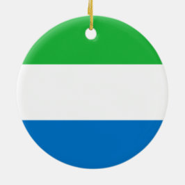 Vlag van Sierra Leone Keramisch Ornament