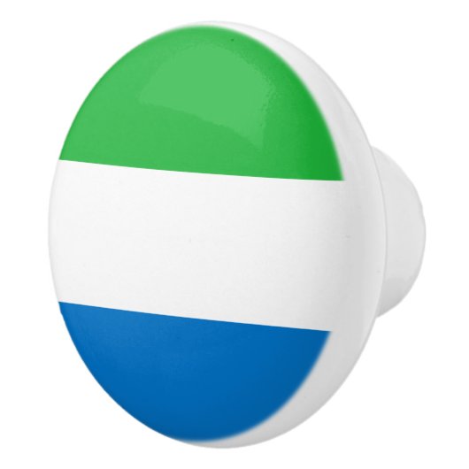Vlag van Sierra Leone Keramische Knop (Rechts)