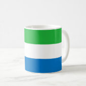 Vlag van Sierra Leone Koffiemok (Voorkant rechts)