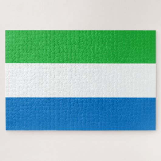 Vlag van Sierra Leone Legpuzzel (Horizontaal)