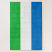 Vlag van Sierra Leone Legpuzzel (Verticaal)