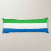 Vlag van Sierra Leone Lichaamskussen (Achterkant)