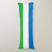 Vlag van Sierra Leone Lichaamskussen (Voorkant Verticaal)
