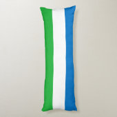Vlag van Sierra Leone Lichaamskussen (Achterkant (Verticaal))