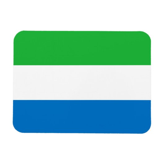 Vlag van Sierra Leone Magneet (Horizontaal)