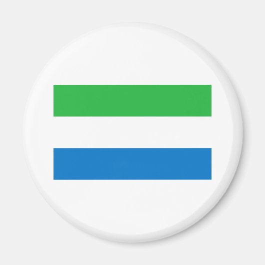 Vlag van Sierra Leone Magneet (Voorkant)