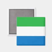 Vlag van Sierra Leone Magneet (Voorkant / Achterkant)