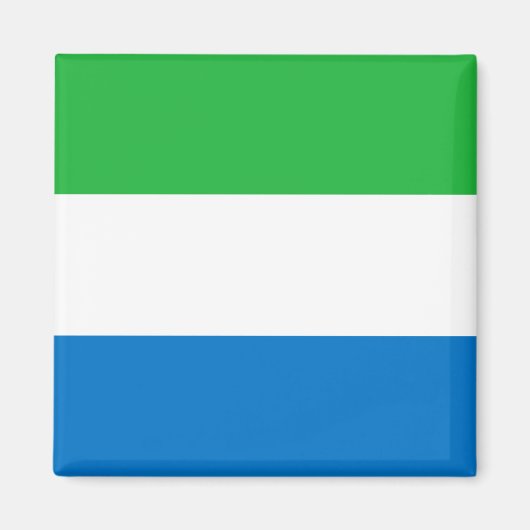 Vlag van Sierra Leone Magneet (Voorkant)