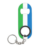 Vlag van Sierra Leone Mini Flessenopener (Voorkant)