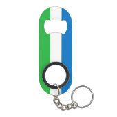 Vlag van Sierra Leone Mini Flessenopener (Achterkant)