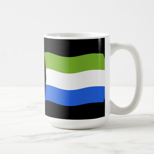 Vlag van Sierra Leone mok (Rechts)