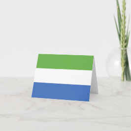 Vlag van Sierra Leone Notitiekaartje