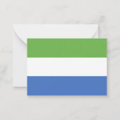 Vlag van Sierra Leone Notitiekaartje (Achterkant)