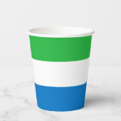 Vlag van Sierra Leone Papieren Bekers (Achterkant)