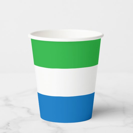 Vlag van Sierra Leone Papieren Bekers (Voorkant)