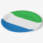 Vlag van Sierra Leone Papieren Bordje (Gekanteld)