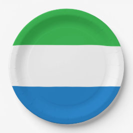 Vlag van Sierra Leone Papieren Bordje