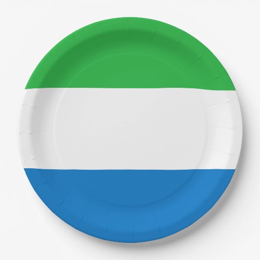 Vlag van Sierra Leone Papieren Bordje (Voorkant)